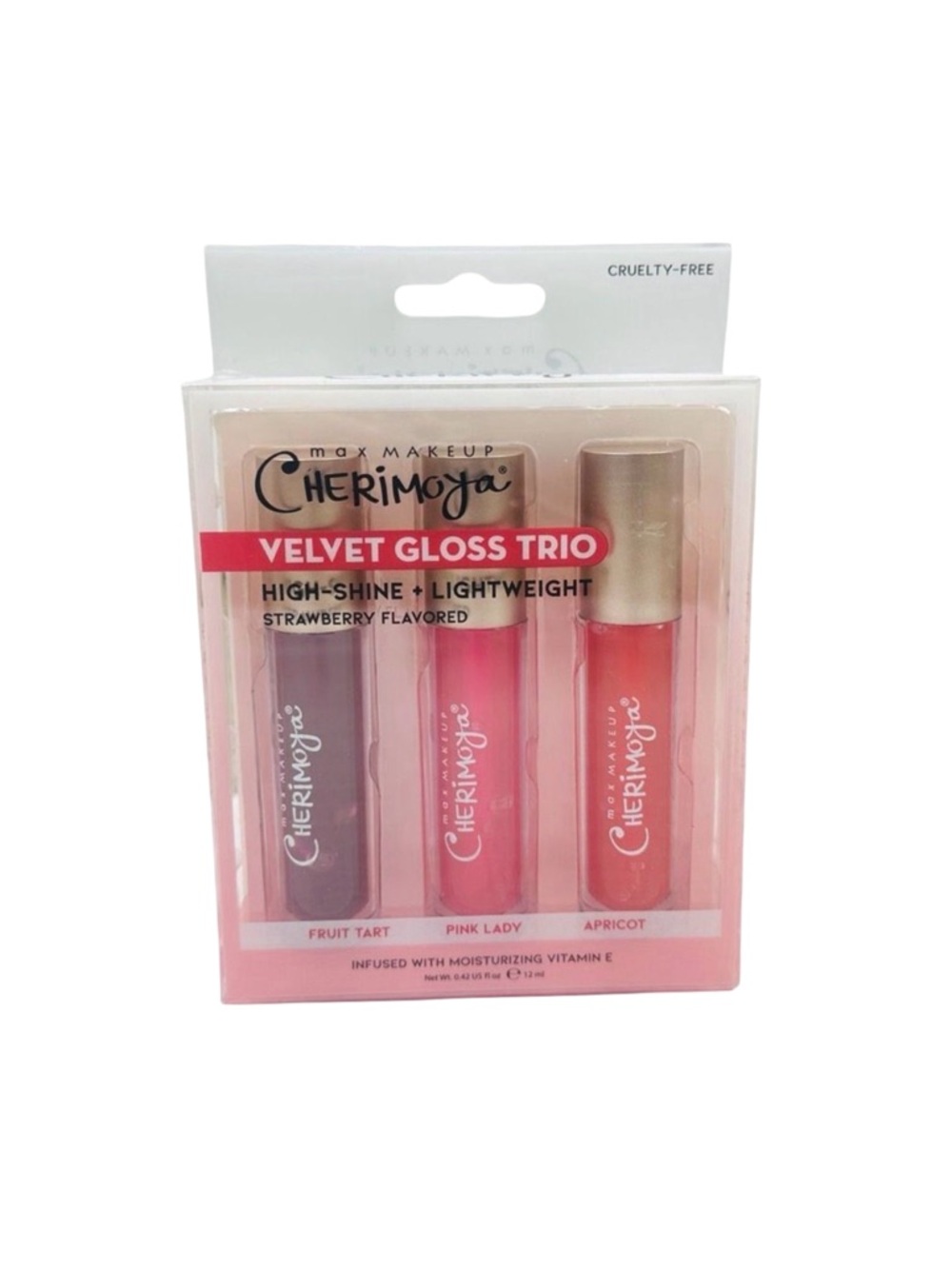 Max Makeup Cherimoya Velvet Gloss Trio - 0.42 fl oz / 12 ml